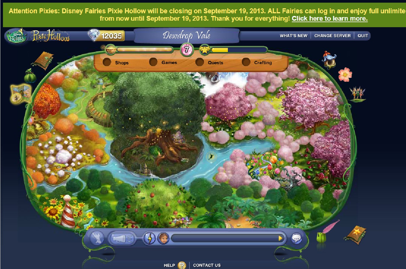Pixie hollow online game